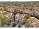 Aerial view of community homes and landscaping at 2628 Starfish Ct, Las Vegas, NV 89128