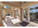 Community room entrance with columns and glass doors at 2628 Starfish Ct, Las Vegas, NV 89128