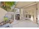 Private patio with seating area and built-in grill at 2628 Starfish Ct, Las Vegas, NV 89128