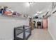 Large storage room with shelving and additional space at 2628 Starfish Ct, Las Vegas, NV 89128