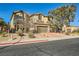 Two-story house with brick driveway and landscaping at 373 Via Sonador, Henderson, NV 89012