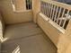 Private balcony with concrete flooring and railings at 10550 W Alexander Rd # 2149, Las Vegas, NV 89129