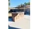 Outdoor brick BBQ area with covered seating at 3690 S Rosecrest Cir, Las Vegas, NV 89121