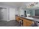 Bathroom with double sinks and large mirror at 440 Probst, Las Vegas, NV 89110