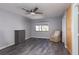 Bedroom with ceiling fan, dresser, and chair at 440 Probst, Las Vegas, NV 89110