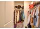 Spacious walk-in closet with ample hanging space and shelving at 5029 Bloodhound St, Las Vegas, NV 89122