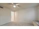 Spacious bedroom featuring a ceiling fan and window seat at 2725 S Nellis Blvd # 1096, Las Vegas, NV 89121