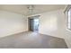 Bedroom with sliding door to balcony and carpet flooring at 2725 S Nellis Blvd # 1096, Las Vegas, NV 89121
