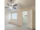 Spacious bedroom with ceiling fan, window seat, and walk-in closet at 2725 S Nellis Blvd # 2096, Las Vegas, NV 89121