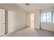 Bright bedroom with ceiling fan and walk-in closet at 2725 S Nellis Blvd # 2096, Las Vegas, NV 89121