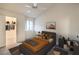 Virtually staged bedroom with closet and workspace at 2725 S Nellis Blvd # 2096, Las Vegas, NV 89121