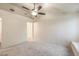 Bedroom with ceiling fan and window seat at 2725 S Nellis Blvd # 2096, Las Vegas, NV 89121