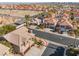 Aerial view of the house and surrounding neighborhood at 8824 Prague Ct, Las Vegas, NV 89147