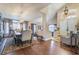 Formal dining room with hardwood floors and elegant furnishings at 8824 Prague Ct, Las Vegas, NV 89147