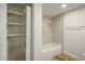 Updated bathroom with linen closet and bathtub at 3790 Shirebrook Dr # 98, Las Vegas, NV 89115