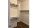 Well-organized closet with ample hanging space and shelving at 9580 W Reno Ave # 114, Las Vegas, NV 89148