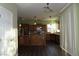 Kitchen with island, stainless steel appliances, and wood cabinets at 117 Logan Pond Way, North Las Vegas, NV 89084