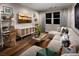 Versatile loft with sectional sofa and built-in shelving at 10356 Aquila Crest Ave, Las Vegas, NV 89166