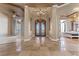 Bright and spacious entryway with high ceilings and chandelier at 1206 Peach Bluff Ct, Henderson, NV 89002