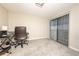 Spacious home office with a large window and built-in desk at 1904 Las Palmas Ln # 203, Laughlin, NV 89029