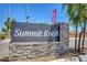 Community entrance sign for Summit Knoll at 4132 Spring Storm Ave, North Las Vegas, NV 89081