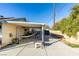 Covered patio, storage shed, and space for grilling at 4690 E Utah Ave, Las Vegas, NV 89104