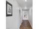 Hallway with tile flooring and framed artwork at 150 Las Vegas Blvd # 814, Las Vegas, NV 89101