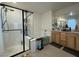 Elegant bathroom with soaking tub, shower, and double vanity at 2609 Via Napoli, Henderson, NV 89044