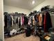 Large walk-in closet with ample hanging and shelving space at 2609 Via Napoli, Henderson, NV 89044