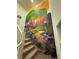 Staircase featuring a large whimsical mural at 2609 Via Napoli, Henderson, NV 89044