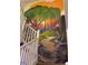 Staircase with whimsical forest mural at 2609 Via Napoli, Henderson, NV 89044