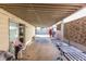 Covered patio with a clothesline and space for outdoor furniture at 4245 Seville St, Las Vegas, NV 89121