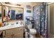 Bathroom with shower/tub combo and vanity at 4245 Seville St, Las Vegas, NV 89121