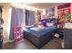 Bedroom with a double bed and multiple storage units at 4245 Seville St, Las Vegas, NV 89121