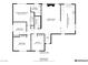 Floor plan showing 3 bedrooms, 2 bathrooms, living room, kitchen, and office at 4245 Seville St, Las Vegas, NV 89121