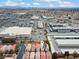 A high up view of a neighborhood in a desert community at 3023 Sunset Harbor Ct, North Las Vegas, NV 89031