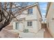 View of the rear exterior and compact backyard area at 3023 Sunset Harbor Ct, North Las Vegas, NV 89031