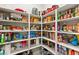 Well-organized pantry with ample shelving for storage at 4024 Desert Trace Ct, Las Vegas, NV 89129