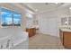 Primary bathroom with soaking tub and double vanity at 5484 Oatfield St, North Las Vegas, NV 89081