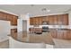 Kitchen boasts a large island and modern appliances at 5484 Oatfield St, North Las Vegas, NV 89081