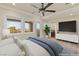 Main bedroom with ensuite bathroom and private balcony at 62 Golf Estates Dr, Las Vegas, NV 89141