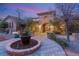 Landscaped entry with brick pavers at 62 Golf Estates Dr, Las Vegas, NV 89141