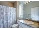 Bathroom with shower/tub combo and updated vanity at 2709 Orchid Valley Dr, Las Vegas, NV 89134