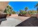 Spacious backyard with a patio area and gravel at 4788 Frankfurt Ct, Las Vegas, NV 89147