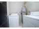 A basic laundry room features a washer, dryer, and a water heater at 2151 Hussium Hills St # 207, Las Vegas, NV 89108