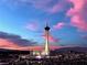 Stunning aerial view of the city skyline at 322 Karen Ave # 2007, Las Vegas, NV 89109