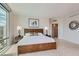 Bright bedroom with king-size bed and access to the closet at 322 Karen Ave # 2007, Las Vegas, NV 89109