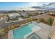 Luxury pool and spa with mountain views at 31 Vista Outlook St, Henderson, NV 89011