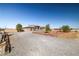 One-story home with gravel driveway and landscaping at 3780 Shawnee Ave, Pahrump, NV 89048