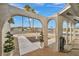 Charming front entrance with decorative archways and meticulously landscaped yard at 713 Antelope Way, Las Vegas, NV 89145